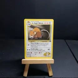 Lt Surges Raticate 53/132 - Gym Challenge Pokemon TCG Trading card gaem - Image 1