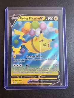 Flying Pikachu V - 006/025 - Pokemon Celebrations Sword Shield Rare Card M/NM - Image 3