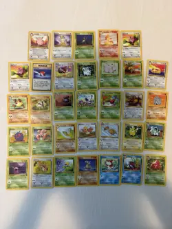 Pokemon TCG Jungle/Base Set Vintage Card Lot - 33 Cards - MP - Image 1