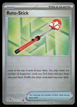 Pokemon Cards Roto-Stick 127/131 Reverse Holo Prismatic Evolutions Pokeball NM - Image 1