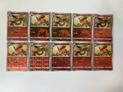 Gem 2 Chinese Pokemon TCG Flareon 10 Card Collection - US Seller - Image 1