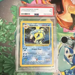 Gyarados 006/102 Base Set Holo Rare 1999 English PSA 7 Graded Card - Image 1