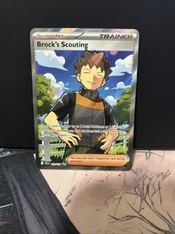 Brock's Scouting Journey Together Ultra Rare Card 179/159 NM Condition - Image 1