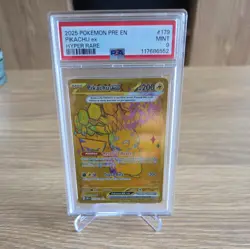 PSA 9 - Pikachu ex - 179/131 - Prismatic Evolutions Gold Full Art - Pokemon TCG - Image 1
