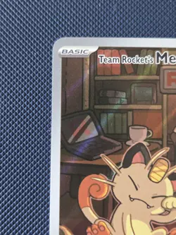 Pokemon TCG Team Rocket's Meowth 203/182 - Illustration Rare Destined Rivals NM - Image 2