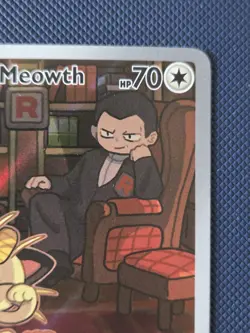 Pokemon TCG Team Rocket's Meowth 203/182 - Illustration Rare Destined Rivals NM - Image 3
