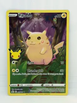 Pokemon Tcg Celebrations Pikachu 005/025 25th anniversary stamped NM condition - Image 1