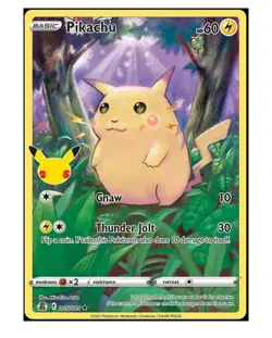 Pokemon Tcg Celebrations Pikachu 005/025 25th anniversary stamped NM condition - Image 1