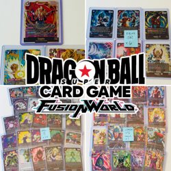 125+ HOLO Card Dragon Ball Super Fusion World Lot SCR R SR Leader Alt Art Manga - Image 1