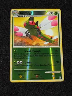 Yanmega 54/102 Reverse Holo Pokemon TCG HGSS Triumphant Card 2010 - Image 1