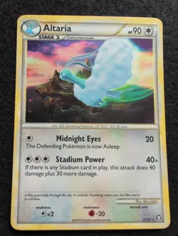 Altaria 2/102 Triumphant HGSS Holo Rare WOTC Pokemon Card - Image 1