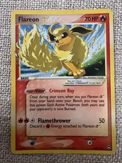 Flareon 100/108 - Gold Star EX Power Keepers Pokemon Card (Near Mint) - Image 1