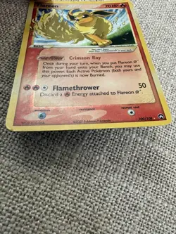Flareon 100/108 - Gold Star EX Power Keepers Pokemon Card (Near Mint) - Image 3