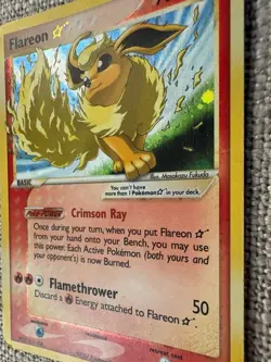 Flareon 100/108 - Gold Star EX Power Keepers Pokemon Card (Near Mint) - Image 4