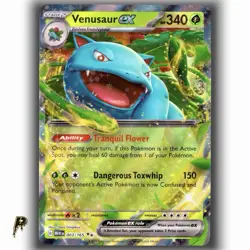 Pokemon Scarlet & Violet 151 Venusaur ex 003/165 Double Rare Holo Card NM - Image 1
