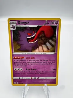 Pokemon TCG Gengar Chilling Reign Holo Rare Card 057/198 NM Condition - Image 1
