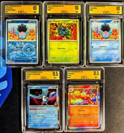 Pokemon TCG 5 Card Graded Slab Lot Holos/Reverse Holos Gem Mint 10s - Image 1