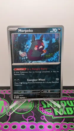 Pokemon TCG #121/182 Morpeko Regular Rare Non Holo Card Paradox Rift NM / Mint - Image 1