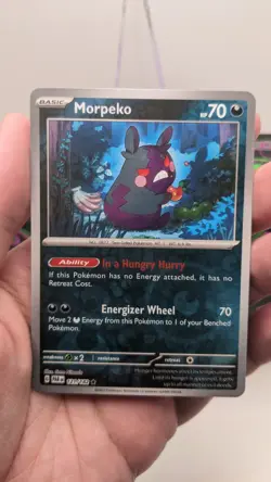 Pokemon TCG #121/182 Morpeko Regular Rare Non Holo Card Paradox Rift NM / Mint - Image 3