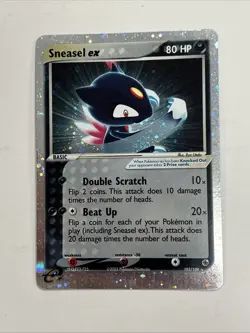 Pokemon TCG Card ex Ruby & Sapphire Sneasel ex 103/109 Holo Ultra Rare - Image 1
