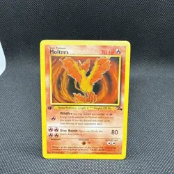 Moltres 27/62 - Non-Holo Fossil 1st Edition 1999 Pokemon TCG Card - NM - Image 1