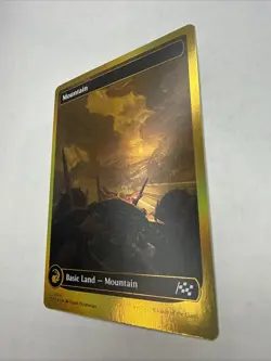 Mountain (0510) (First-Place Foil) Aetherdrift Foil NM Never Played - Image 3