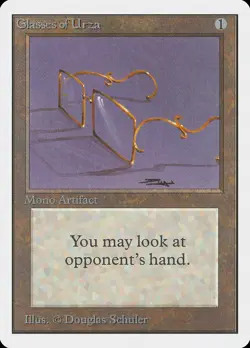 Glasses of Urza Unlimited PLD Artifact Uncommon MAGIC GATHERING CARD ABUGames - Image 1