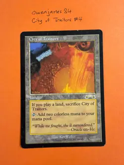 **City of Traitors** MTG Magic MP - Exodus (1998) - Reserved List - Image 1