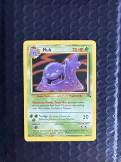 Muk - 28/62 - Pokemon Fossil Unlimited Rare Card WOTC MP - Image 4