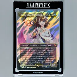 Yuna, Grand Summoner M 0216 Borderless SURGE Foil Commander Final Fantasy MtG - Image 1