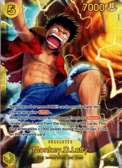 ONE PIECE Monkey D. Luffy OP15-119 SEC Adventure on KAMI's Island OP15 - Image 1