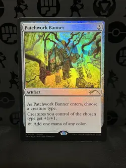 MTG Patchwork Banner U 0247 FOIL Uncommon Bloomburrow BLB NM - Image 1