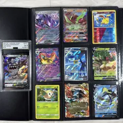 100+ Pokemon Card Lot Modern and Vintage Binder Collection (Binder Included) - Image 1