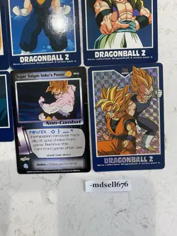 Lot (6) Cards Dragon Ball Z Hero Collection Holo Prism 398 + Saiyan Goku's BK6 - Image 4