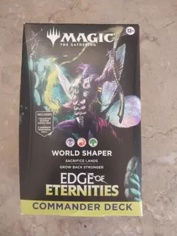 Magic The Gathering Edge of Eternities Commander Deck World Shaper SEALED NEW - Image 1