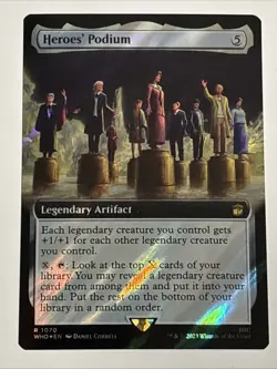 MTG Doctor Who Heroes' Podium Extended Art Surge Foil 1070 NM Rare - Image 1