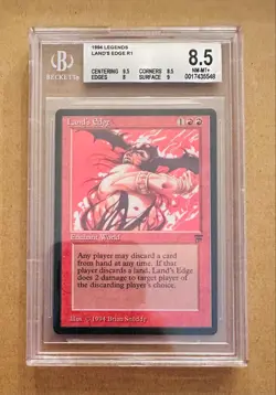 Land's Edge - Legends - MTG - BGS 8.5. NM-MT+. - Image 1