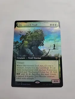 MTG - Old-Growth Troll (Extended Art) Kaldheim Foil Rare #365 - Image 1