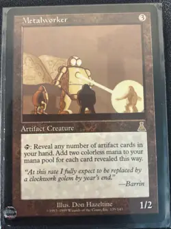 Magic The Gathering Metalworker - Urza’s Destiny 1999 #135/143 - Rare - Image 2