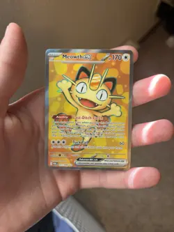 Meowth ex 107/088 Ultra Rare Perfect Order Pokemon Holo Near Mint - Image 1