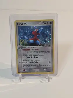Nintendo Pokemon TCG Porygon2 12/115 Holo Rare EX Unseen Forces “INFINITY SWIRL” - Image 2