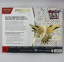 Pokemon TCG Scarlet & Violet 151 Zapdos ex Collection - Image 2