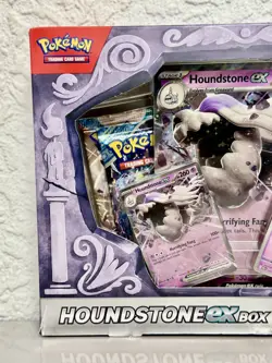Pokemon TCG Houndstone EX Collection Box New Factory Sealed 4 Packs & Promo - Image 2
