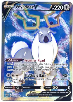 Wyrdeer V 180/189 SWSH10: Astral Radiance Pokemon Card NM - Image 1