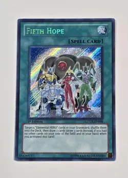 Fifth Hope LCGX-EN098 1st Edition Secret Rare Yugioh TCG Card NM+ - Image 1