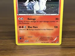 Reshiram 26/114 Black White Holo Rare Pokemon Card - Image 3