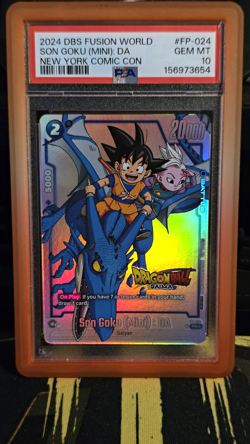 Dragon Ball Super Card Game Son Goku (Mini): DA FP-024 NYCC Promo Holo PSA 10 - Image 1