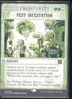 Pest Infestation - 30 Showcase Foil MTG OTP - Image 1