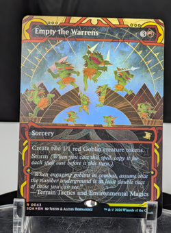 MTG Empty the Warrens FOIL NM Secrets of Strixhaven Mystical Archive #0043 Red - Image 1