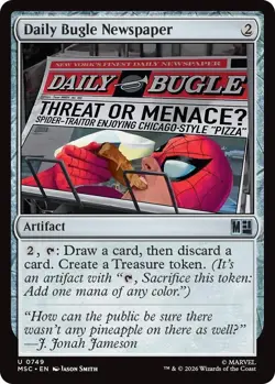NM Daily Bugle Newspaper, MTG, Super Heroes, Magic the Gathering, 749 - Image 1